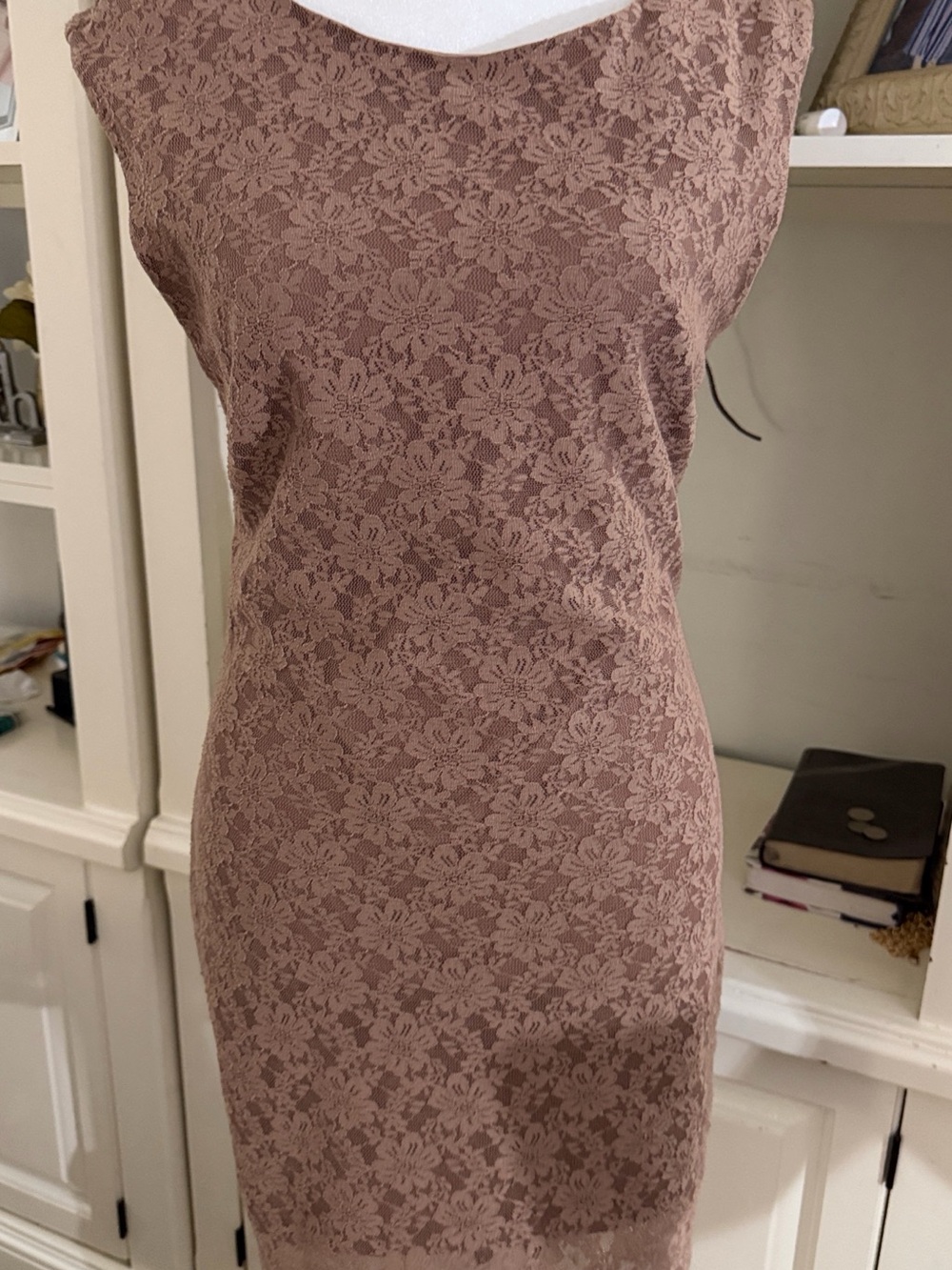Forever 21 Dusty Rose Lace Sheath Dress